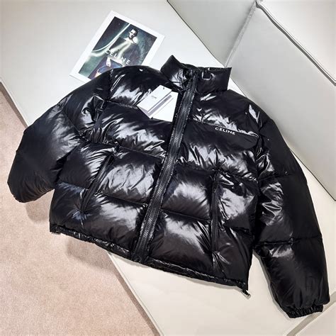 Short Celine puffer jacket in lightweight nylon 